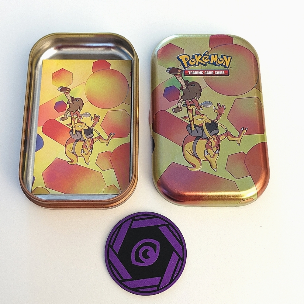 Empty Pokemon 151 Alakazam Hitmonlee Mini Tin